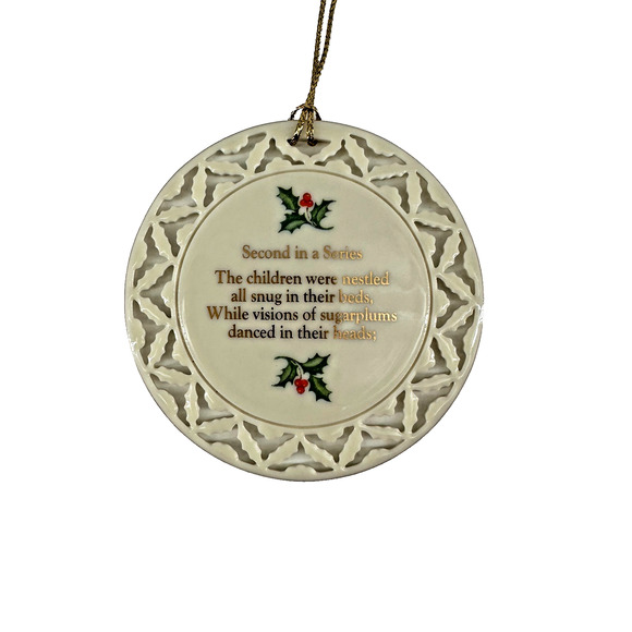 LENOX ORNAMENT TWAS THE NIGHT BEFORE CHRISTMAS--2ND IN SERIES-NO BOX - Picture 2 of 9